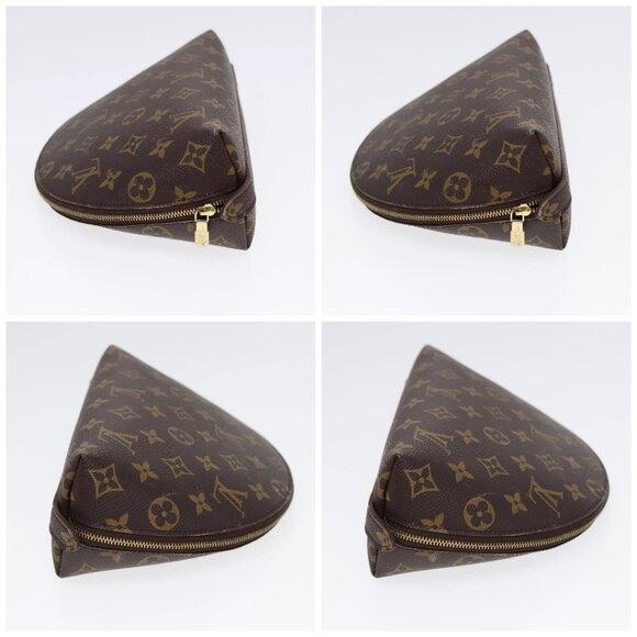 LOUIS VUITTON Monogram Trousse Demi Ronde Cosmetic Pouch M47520 LV Auth 89289 - Picture 16 of 16